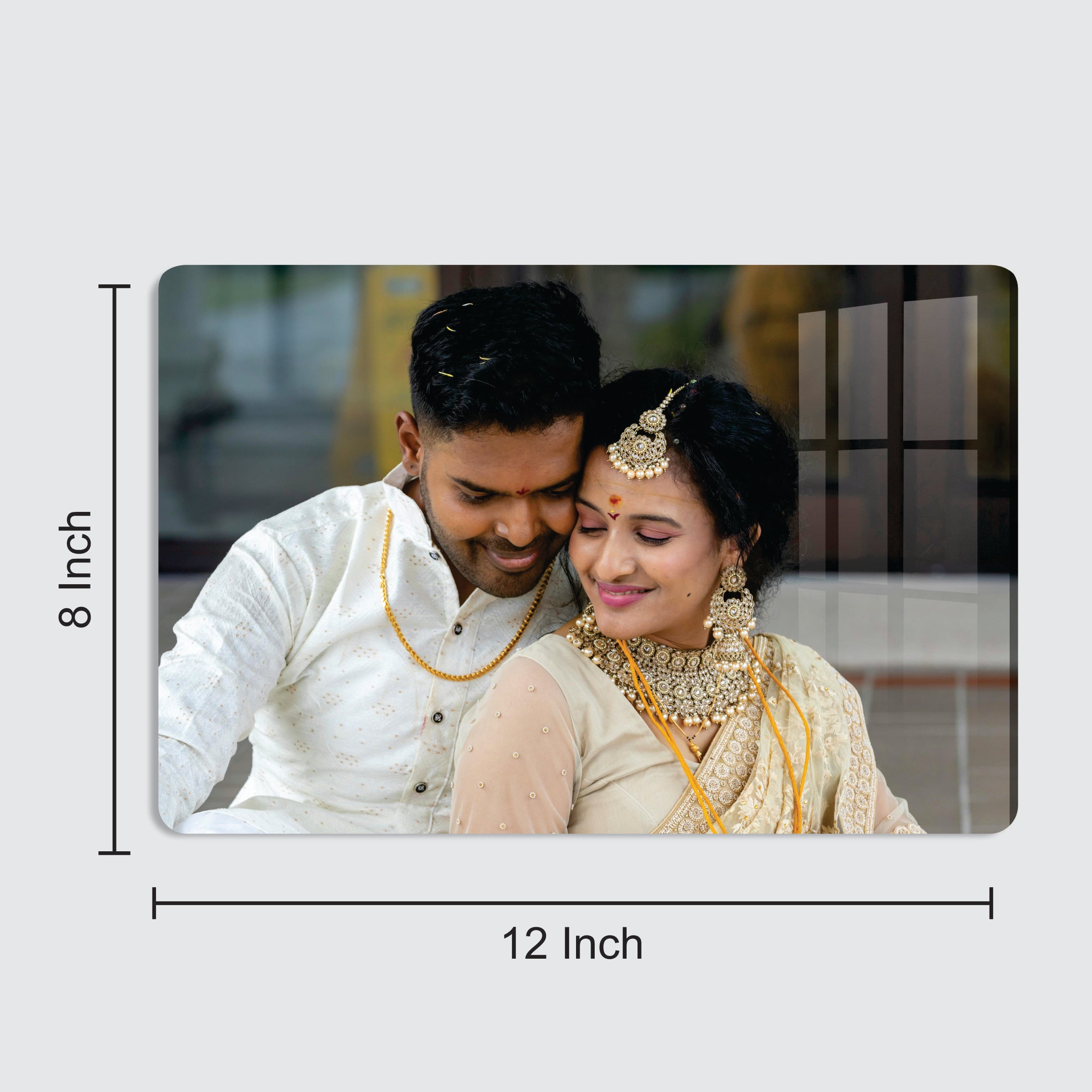 Acrylic Personalized Photo Frame ( 12 x 8 inch )