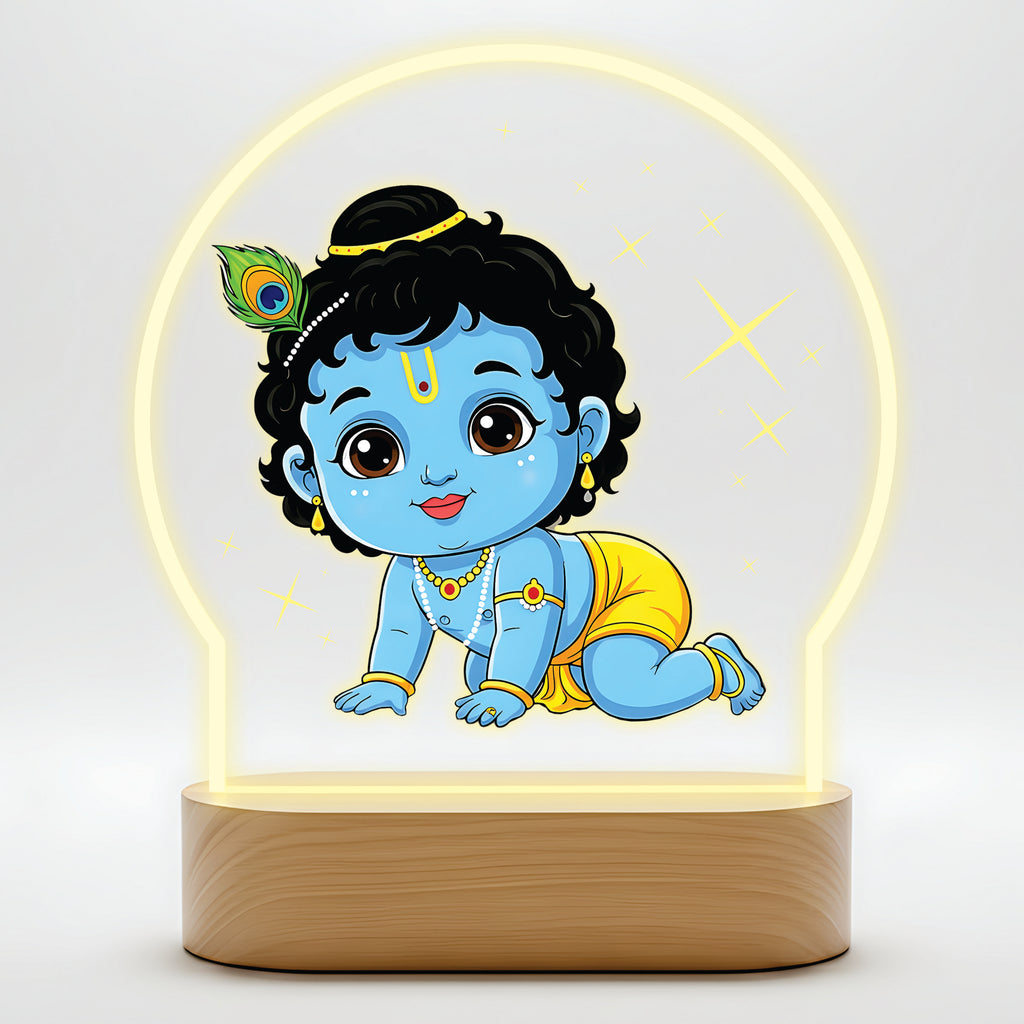 Cute Baby Krishna Color - Playful Little Makhan Chor