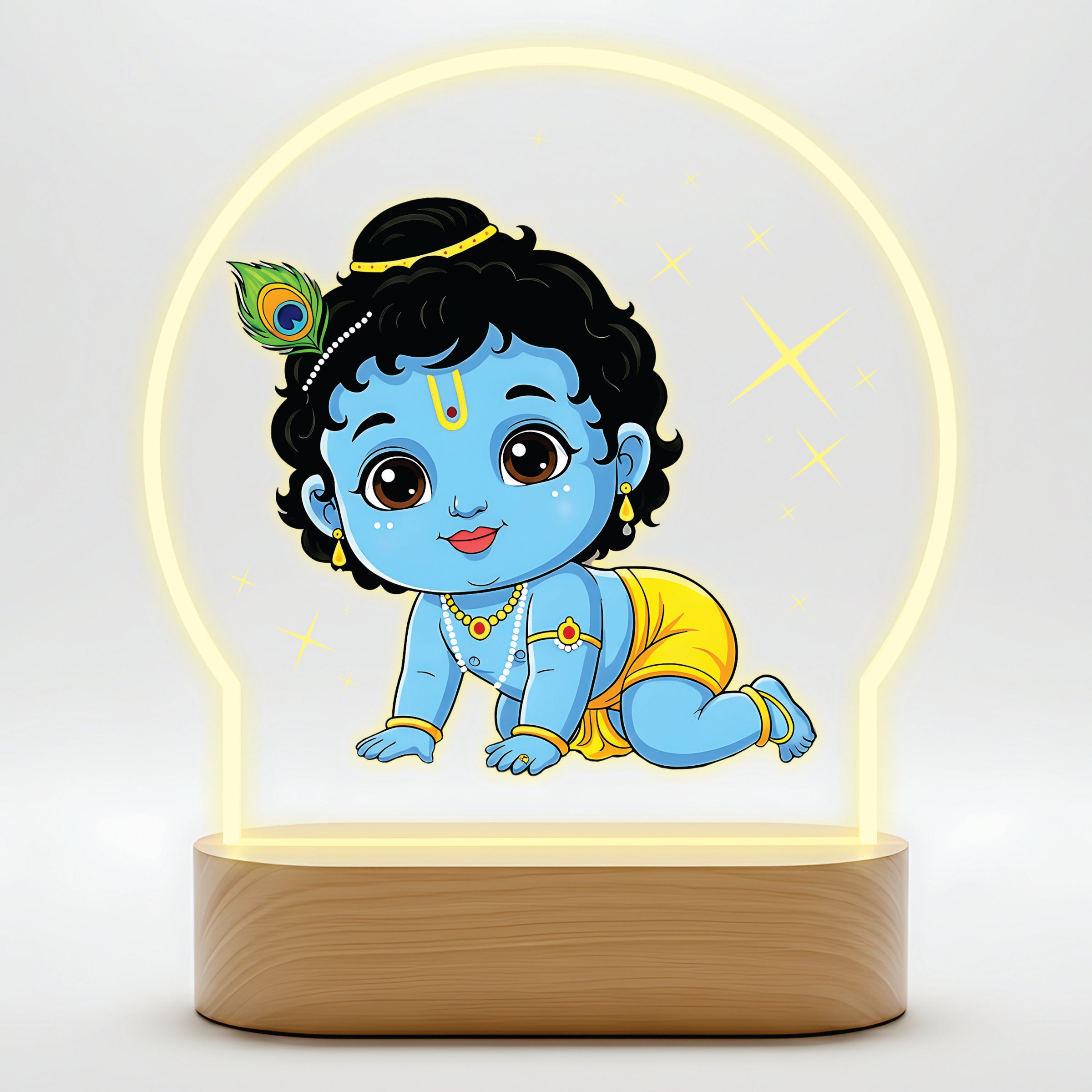 Cute Baby Krishna Color - Playful Little Makhan Chor