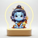 Divine Baby Shiva LED Desk Lamp - Innocent Mahadev Night Light
