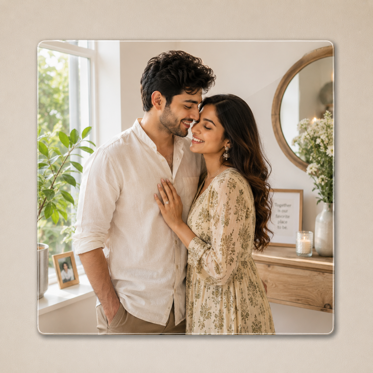 Personalized Acrylic Wall Photo Frame - (24x24 inch)