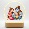 Divine Baby Shiva & Shiva Family LED Table Lamp - Shiva Parivaar Holy Lamp