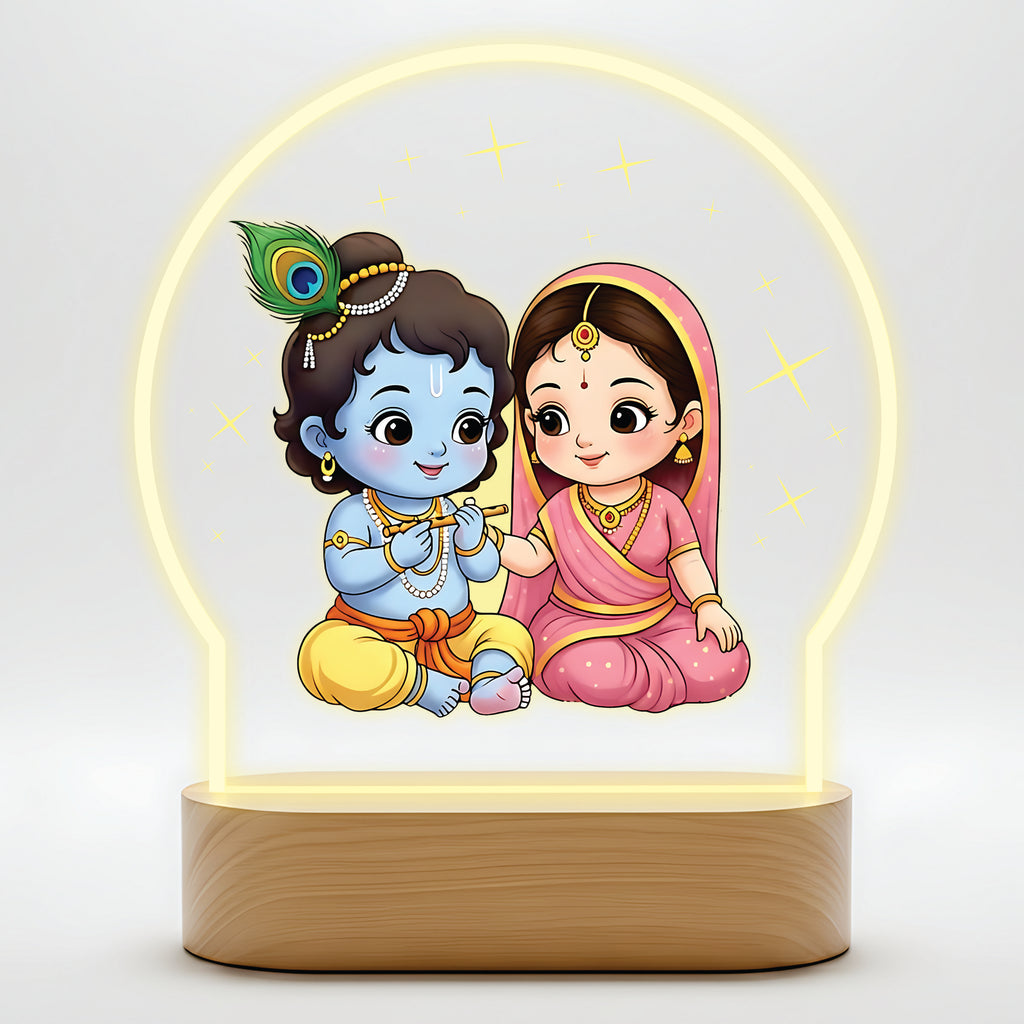 Radha Krishna LED night light - Sweet Childhood Bonds