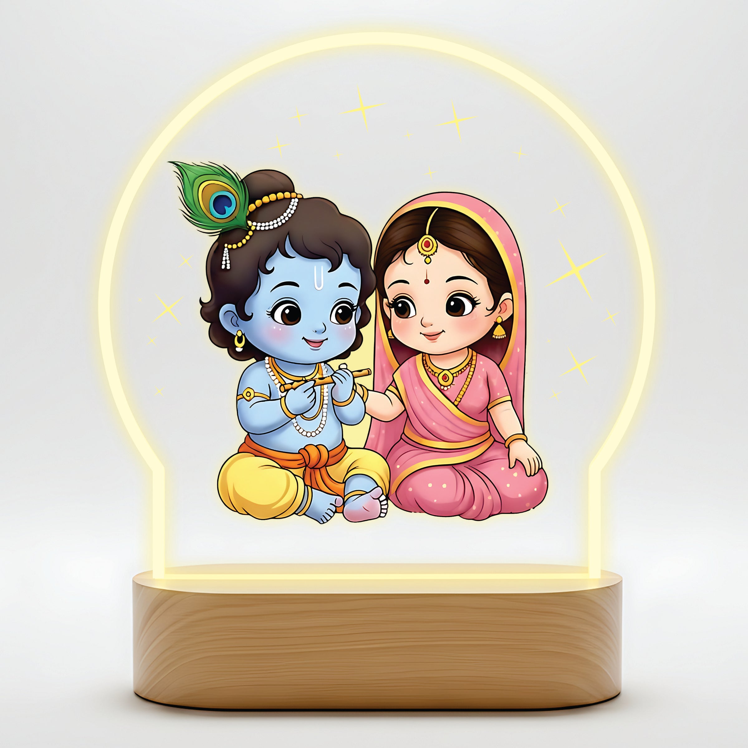 Radha Krishna LED night light - Sweet Childhood Bonds