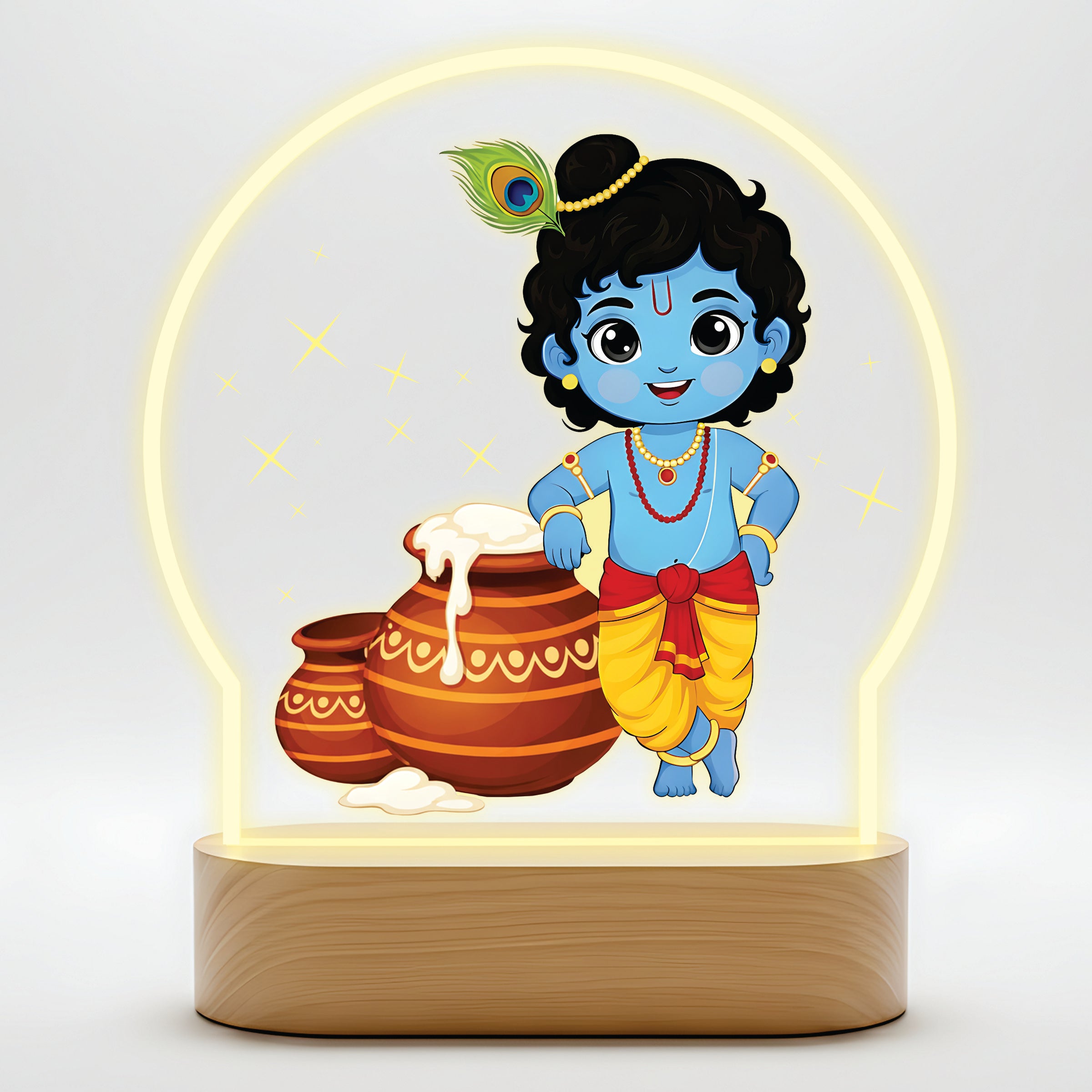 Divine Bal Krishna LED Lamp - Standing Makhan Krishna