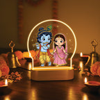 Radha Krishna LED Night Light - Eternal Love Journey