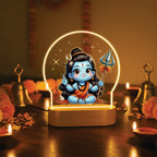 Divine Baby Shiva LED Table Lamp - Little Shiva’s Golden Glow