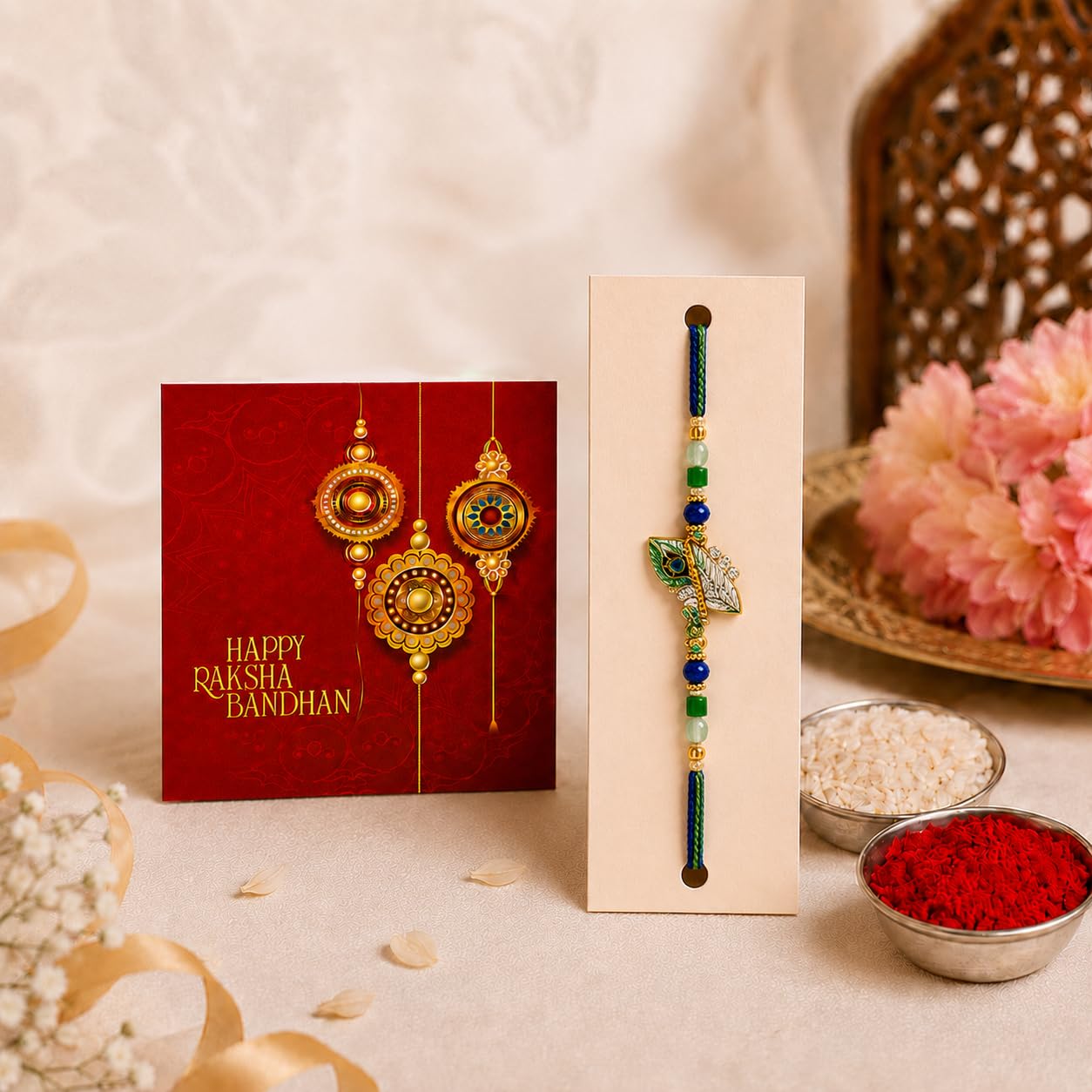 Personalized Rakhi LED Photo Frame - Krishna