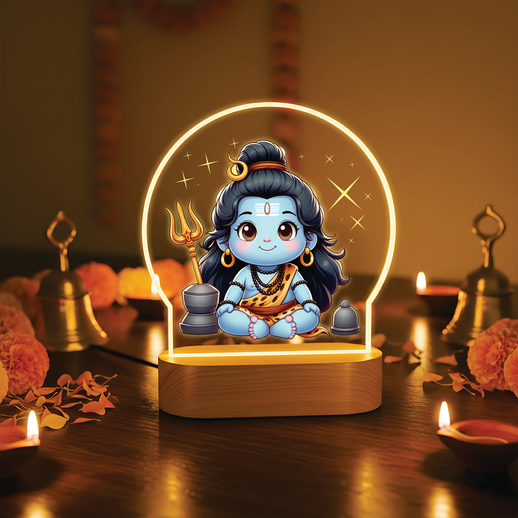 Divine Baby Shiva LED Desk Lamp - Bal Shiva Divine Light