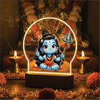 Divine Baby Shiva LED Table Lamp - Little Shiva’s Golden Glow