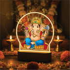 Lord Ganesha LED Night Light - Mighty Warrior Lord Ganesha