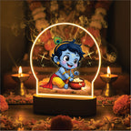 Divine Bal Krishna LED Night Light - Bal Krishna with Makhan