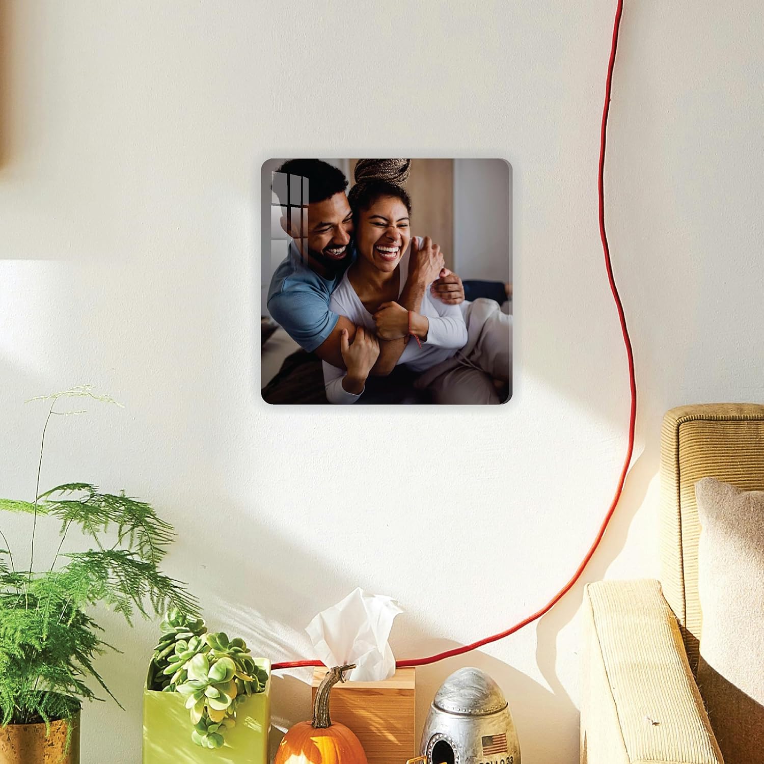 Personalized Acrylic Wall Photo Frame - (12x12 inch)