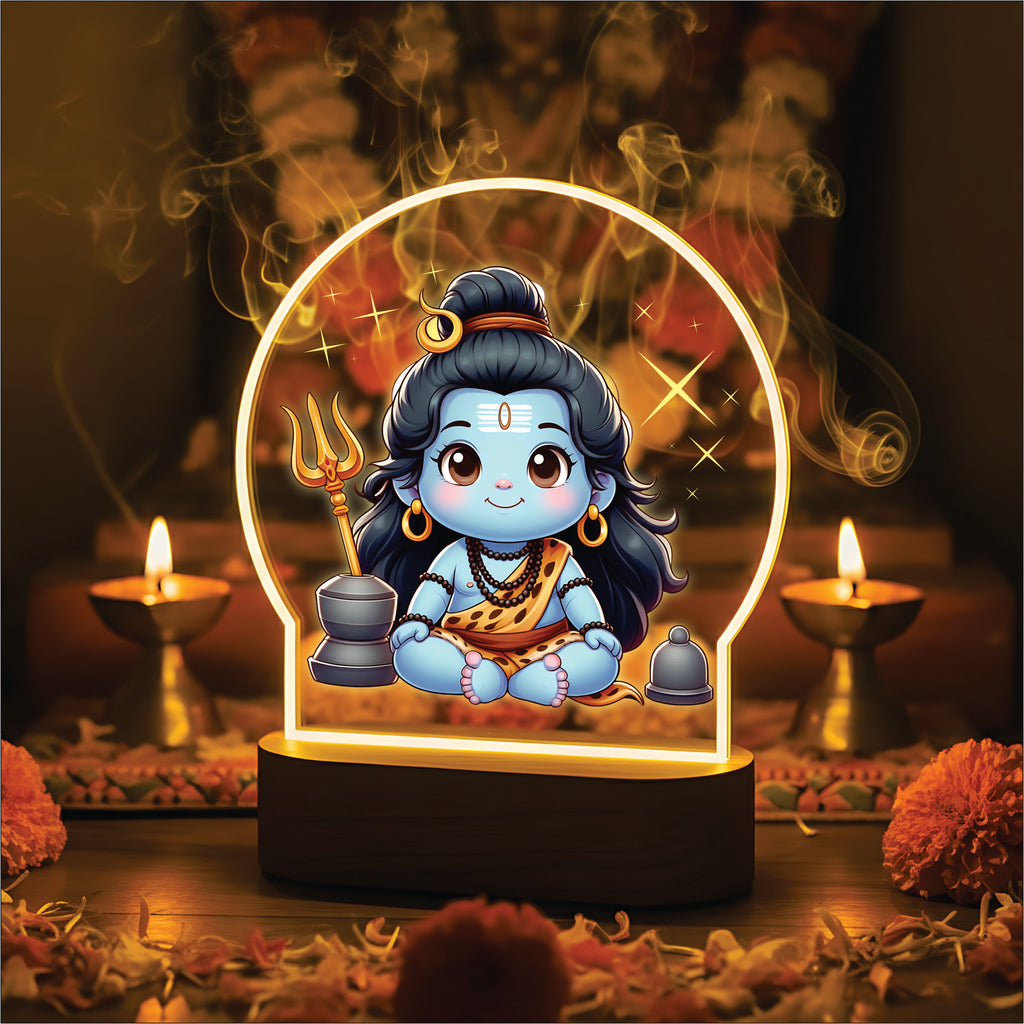 Divine Baby Shiva LED Desk Lamp - Bal Shiva Divine Light