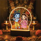 Radha Krishna LED Night Light - Eternal Love Journey