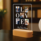 Personalized Rakhi LED Photo Frame - LOVE You Brother