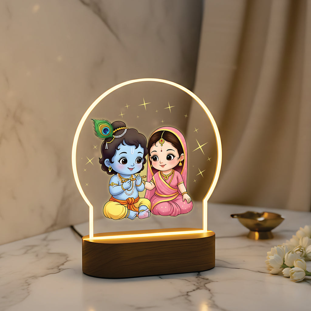 Radha Krishna LED night light - Sweet Childhood Bonds