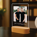 Personalized Rakhi LED Photo Frame - Brother Code Arch