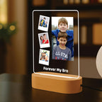 Personalized Rakhi LED Photo Frame - BRO Puzzle