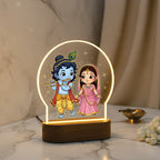 Radha Krishna LED Night Light - Eternal Love Journey