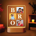 Personalized Rakhi LED Photo Frame - The Ultimate Bro Moment