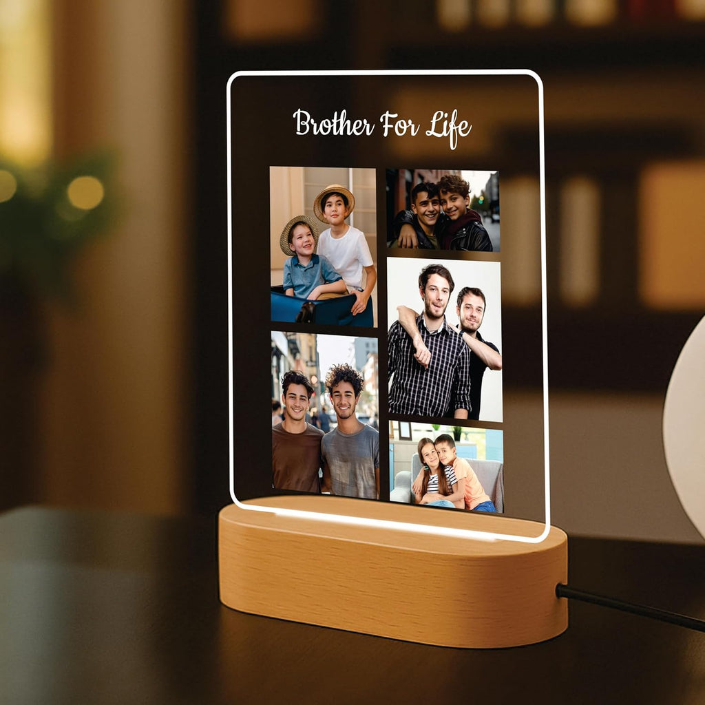 Personalized Rakhi LED Photo Frame - The Full Brotherhood Gallery