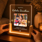 Personalized Rakhi LED Photo Frame - Radha Krishna