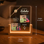 Personalized Rakhi LED Photo Frame - Mandala