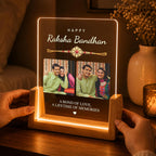 Personalized Rakhi LED Photo Frame - Krishna
