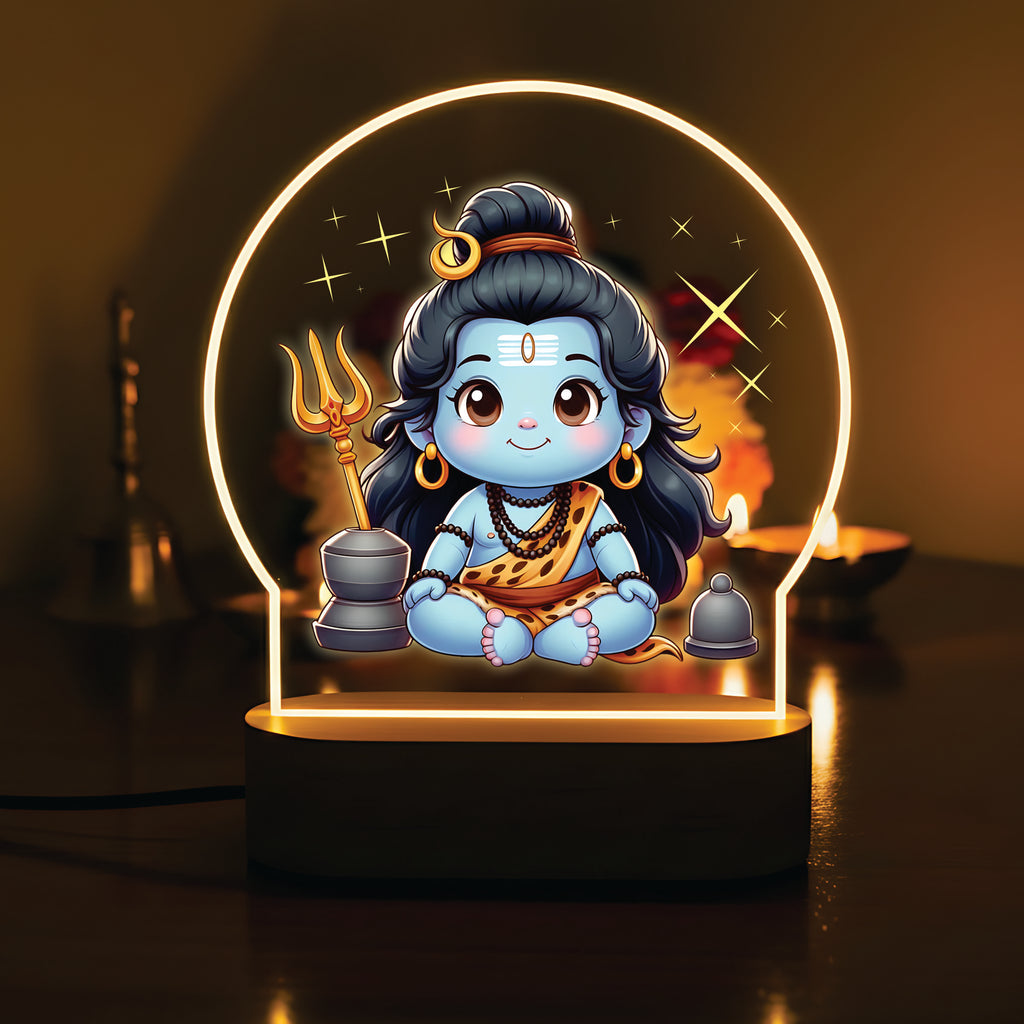 Divine Baby Shiva LED Desk Lamp - Bal Shiva Divine Light