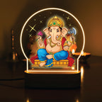 Lord Ganesha LED Night Light - Mighty Warrior Lord Ganesha