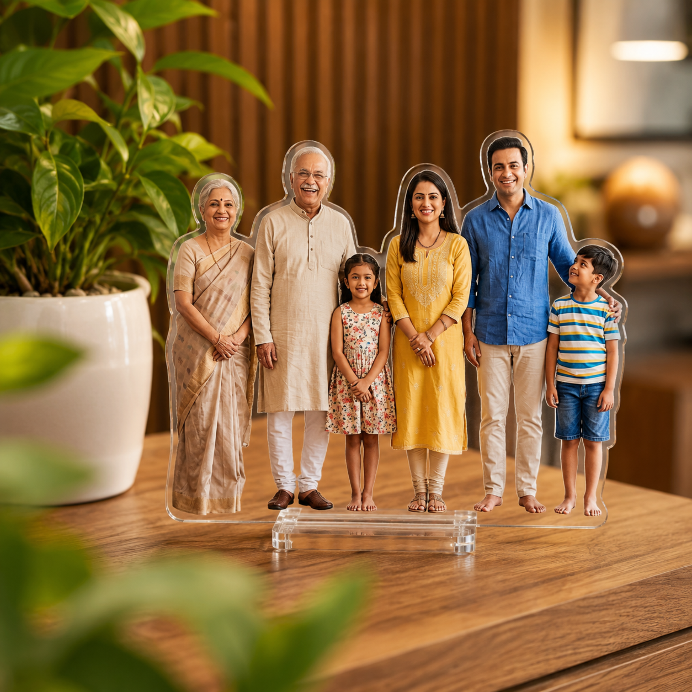 Personalized Photo Cutout Display Family
