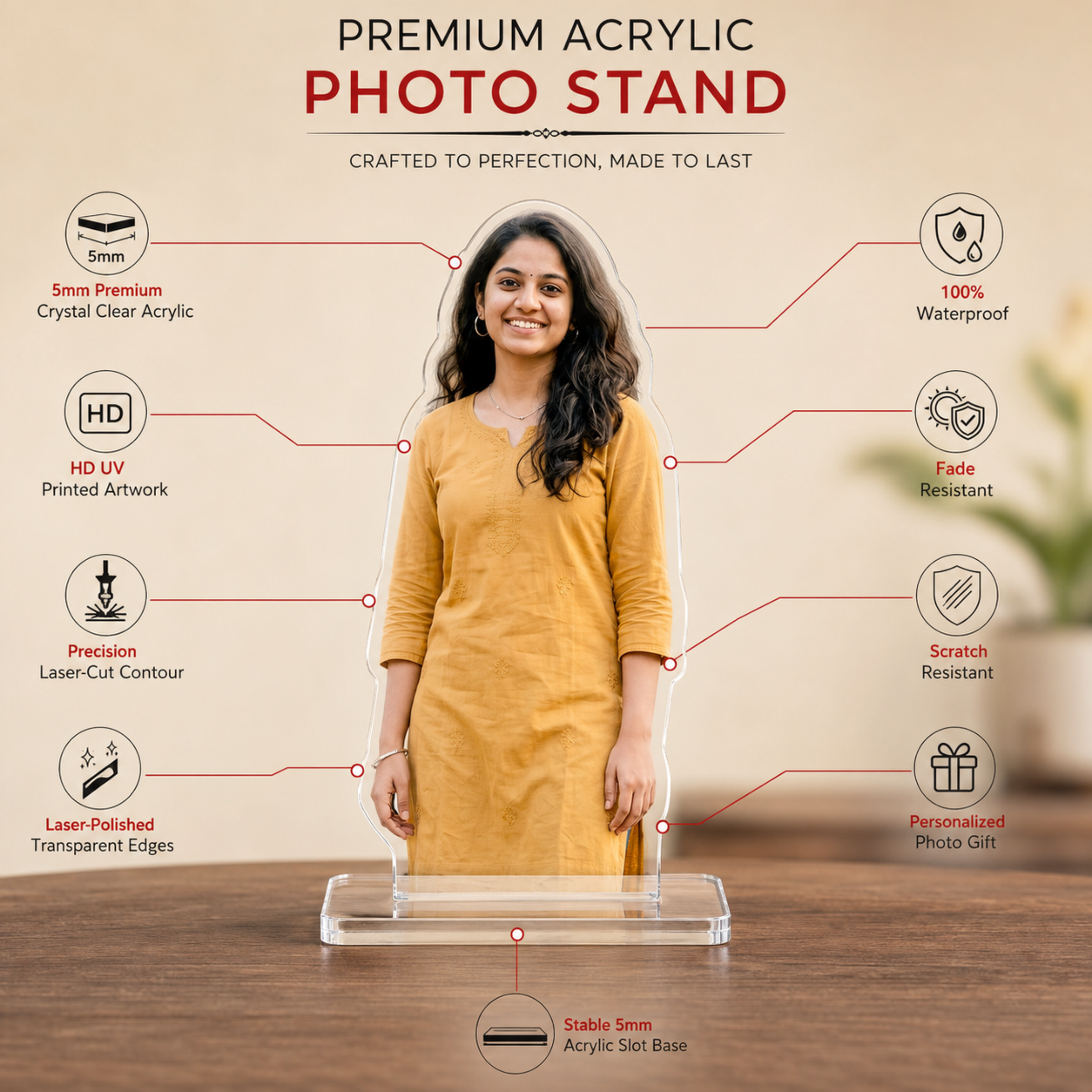 Personalized Photo Cutout Display