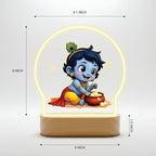 Divine Bal Krishna LED Night Light - Bal Krishna with Makhan