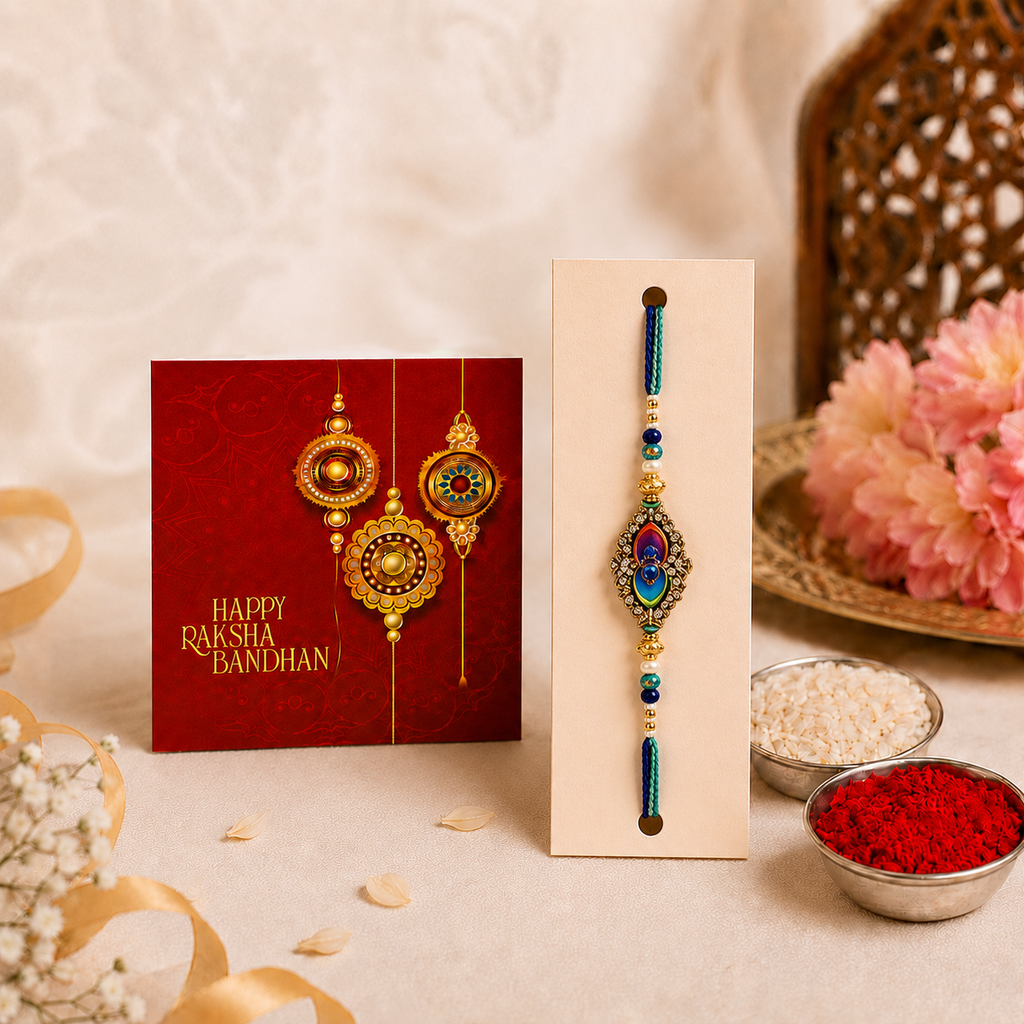 Personalized Rakhi LED Photo Frame - LOVE You Brother