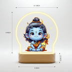 Divine Baby Shiva LED Desk Lamp - Innocent Mahadev Night Light