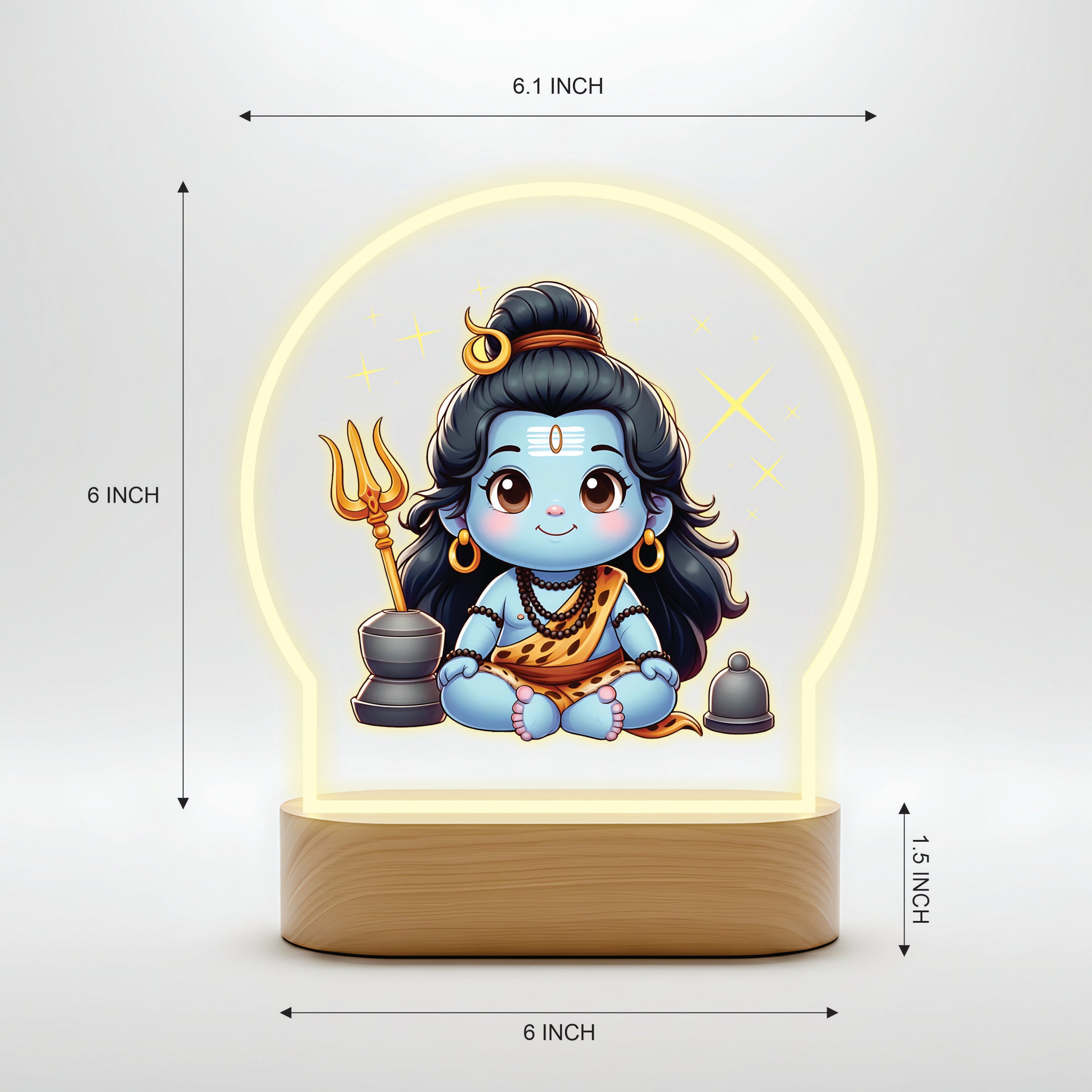 Divine Baby Shiva LED Desk Lamp - Bal Shiva Divine Light