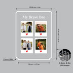 Personalized Rakhi LED Photo Frame - Formal Brother