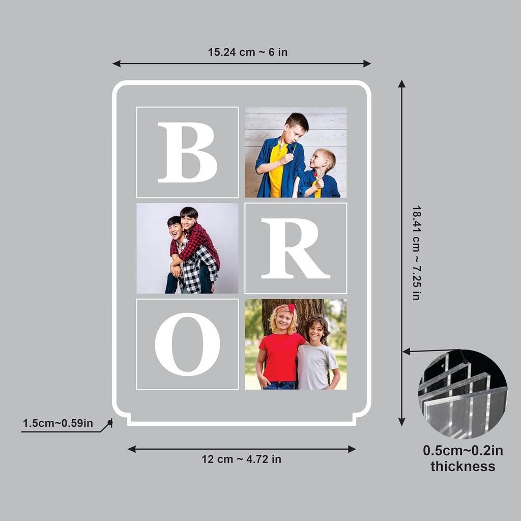 Personalized Rakhi LED Photo Frame - The Ultimate Bro Moment