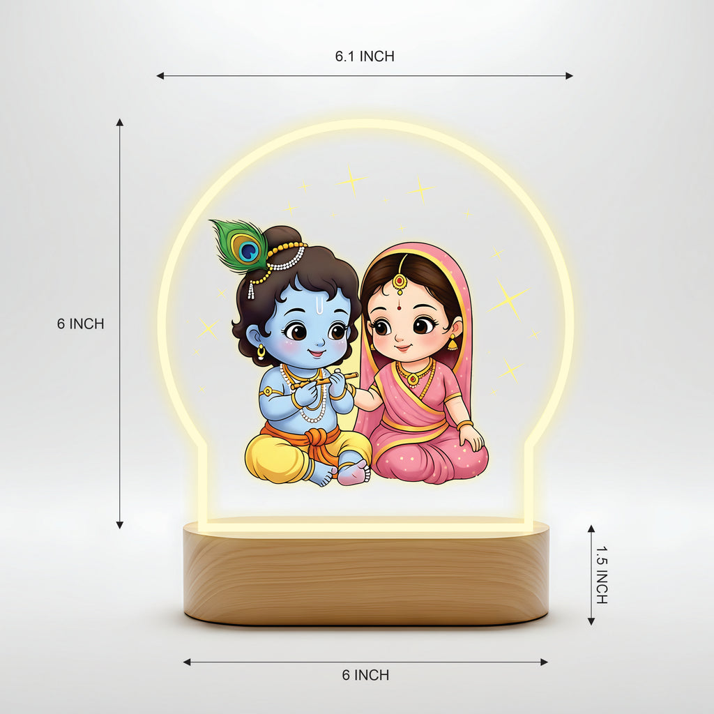 Radha Krishna LED night light - Sweet Childhood Bonds