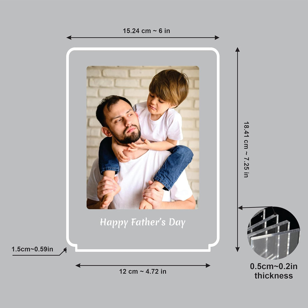 Custom LED Acrylic Photo Frame - Forever