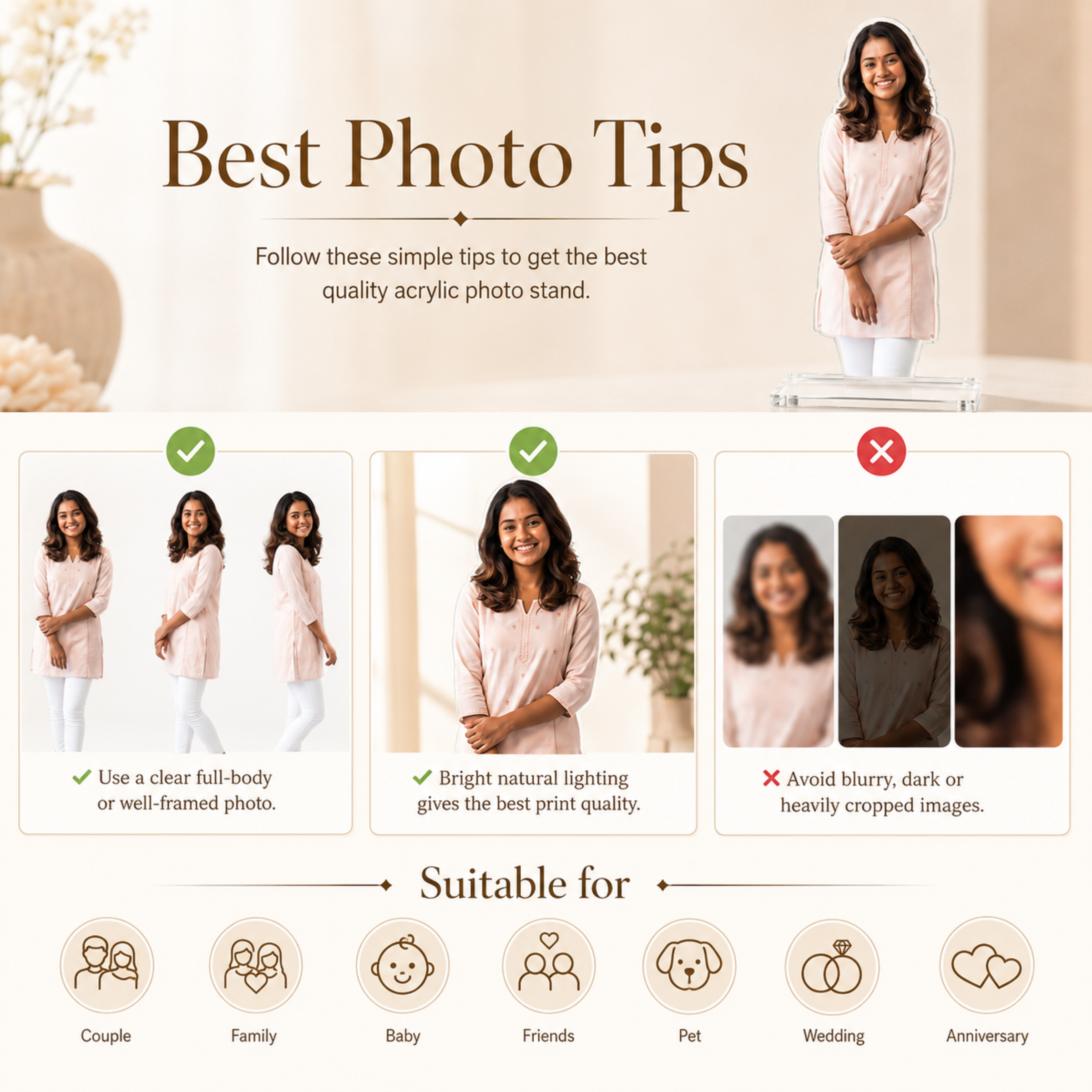 Personalized Photo Cutout Display