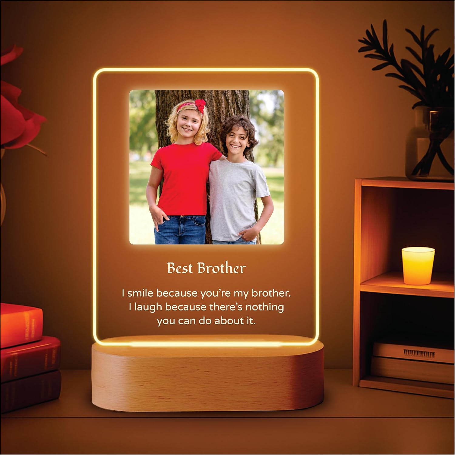 Custom LED Acrylic Photo Frame - Together