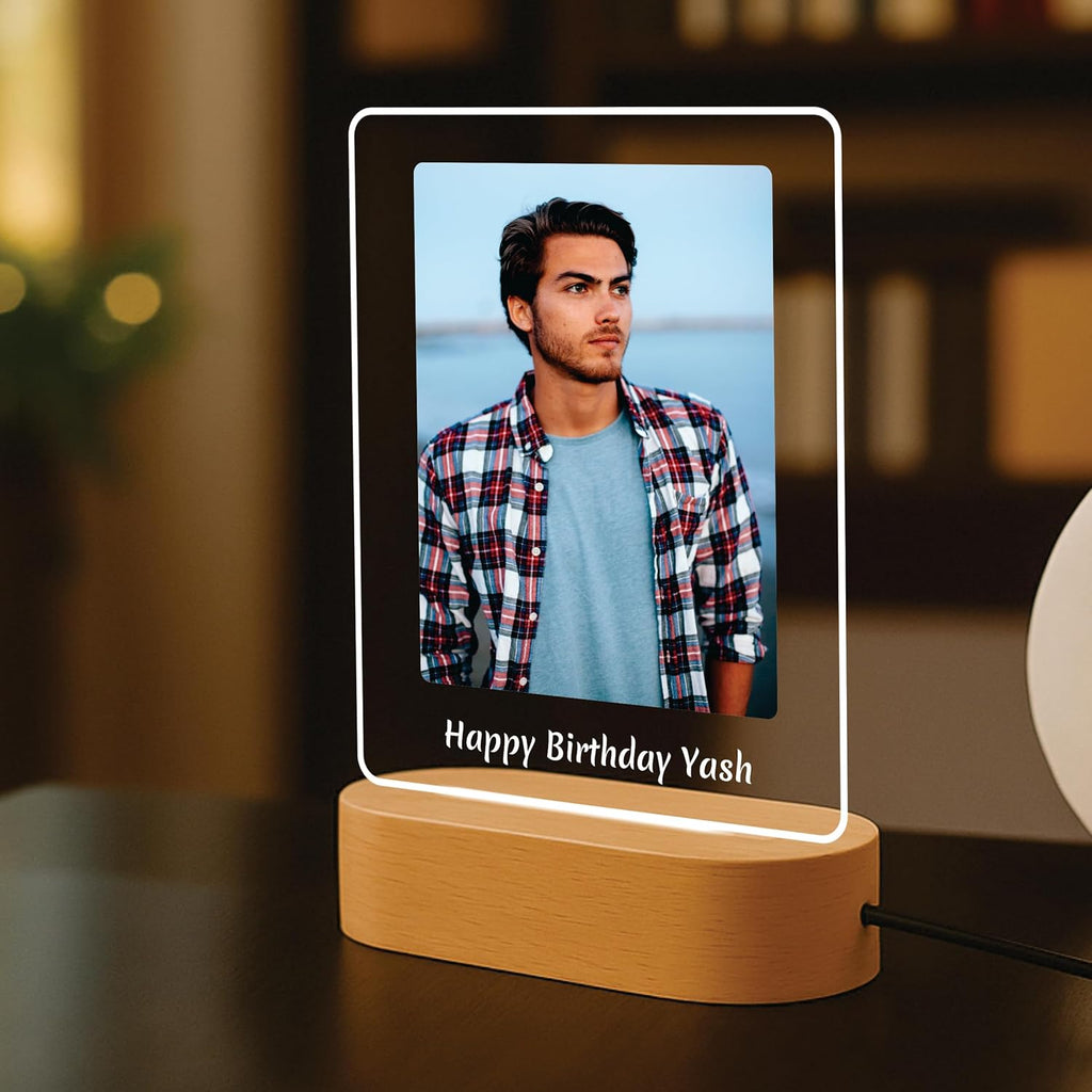 Custom LED Acrylic Photo Frame - Forever