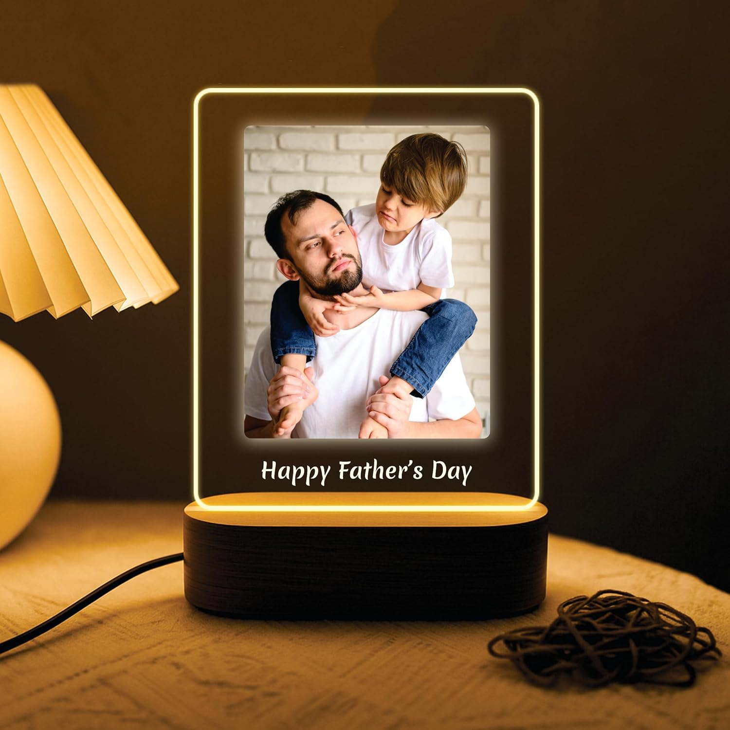 Custom LED Acrylic Photo Frame - Forever