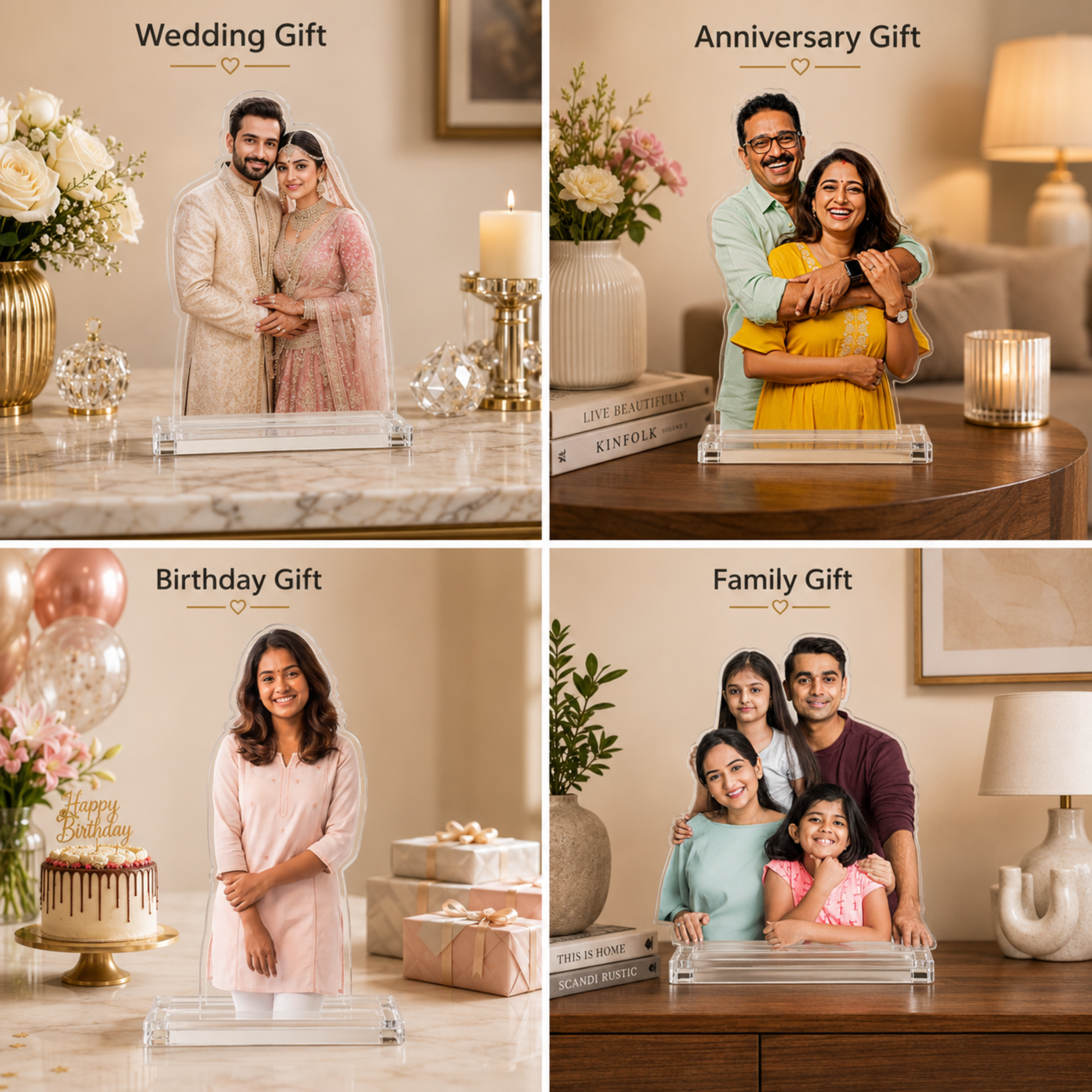 Personalized Photo Cutout Display