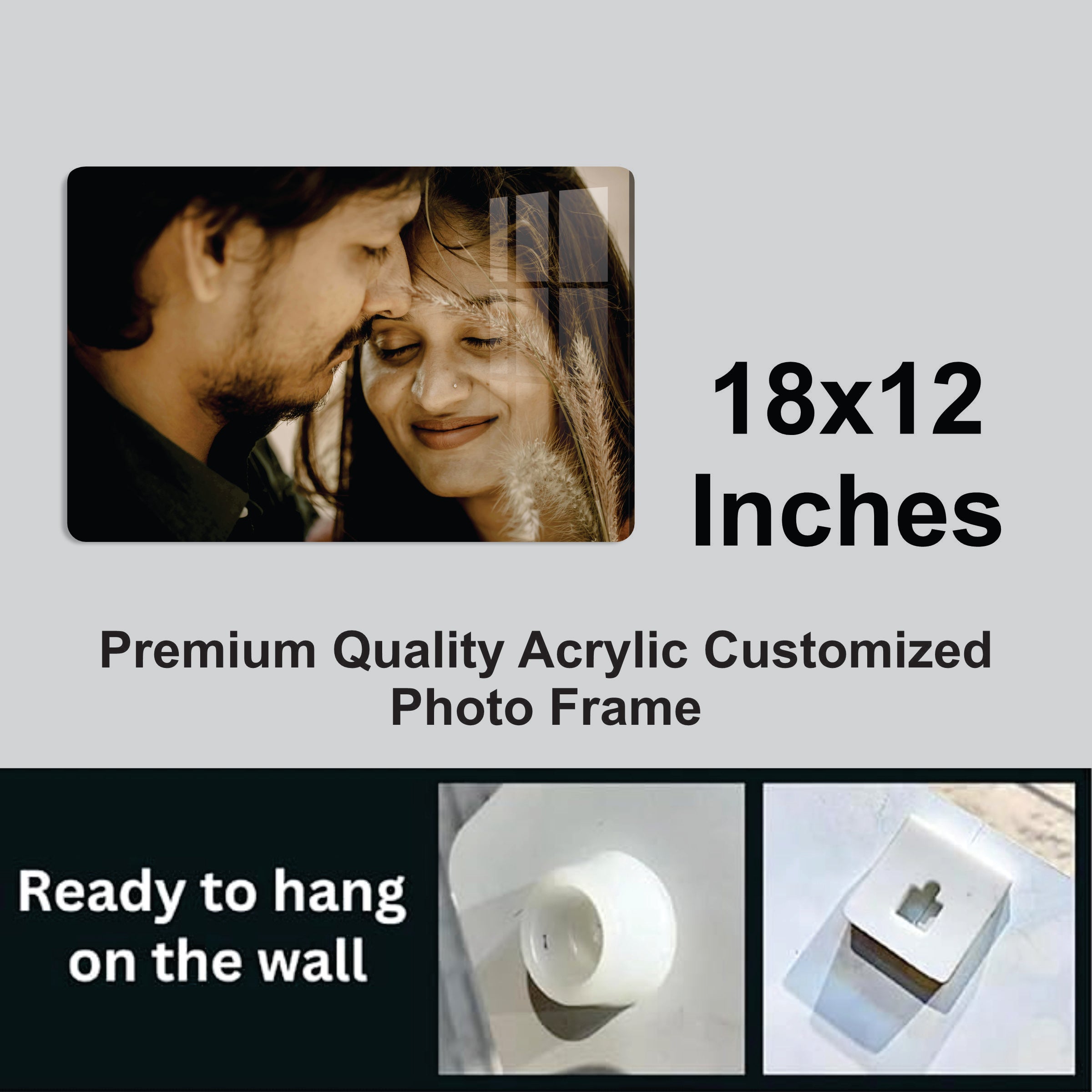 Acrylic Personalized Photo Frame ( 18 x 12 inch )