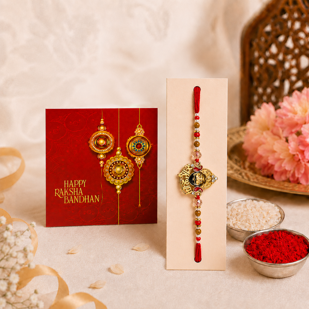 Personalized Rakhi LED Photo Frame - Formal Brother