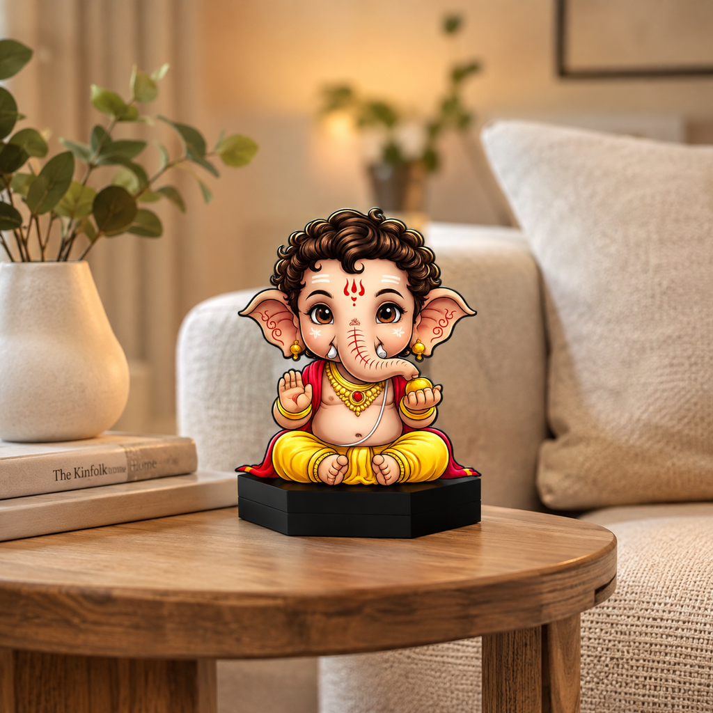Cute Baby Ganesha Acrylic Tabletop Standee