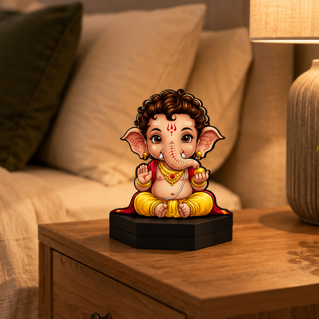 Cute Baby Ganesha Acrylic Tabletop Standee